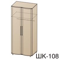 Шкаф для одежды Дольче Нотте ШК-108 дуб сонома (арт.9483)